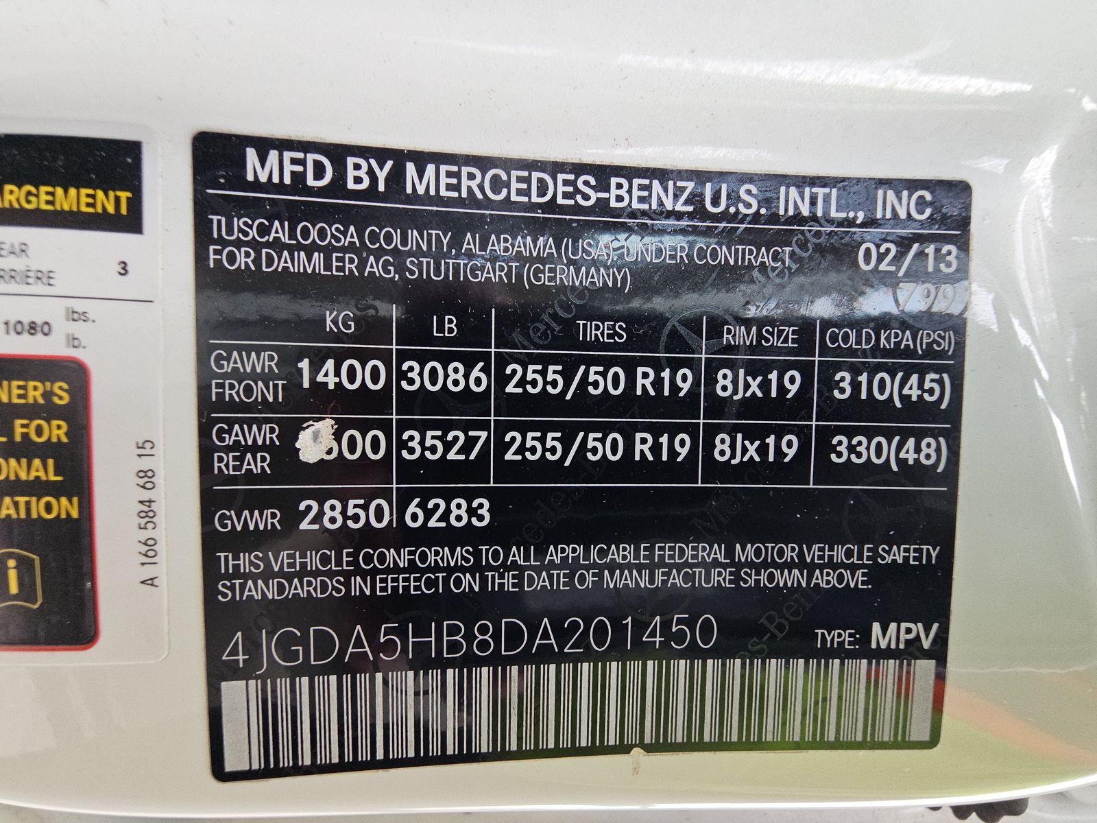 2013 Mercedes-Benz M-Class ML 350 AWD