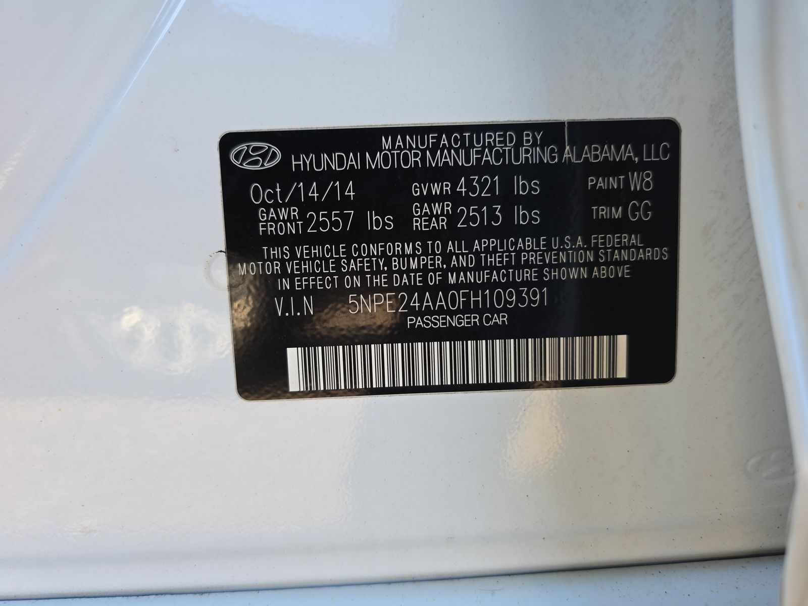 2015 Hyundai Sonata Eco FWD