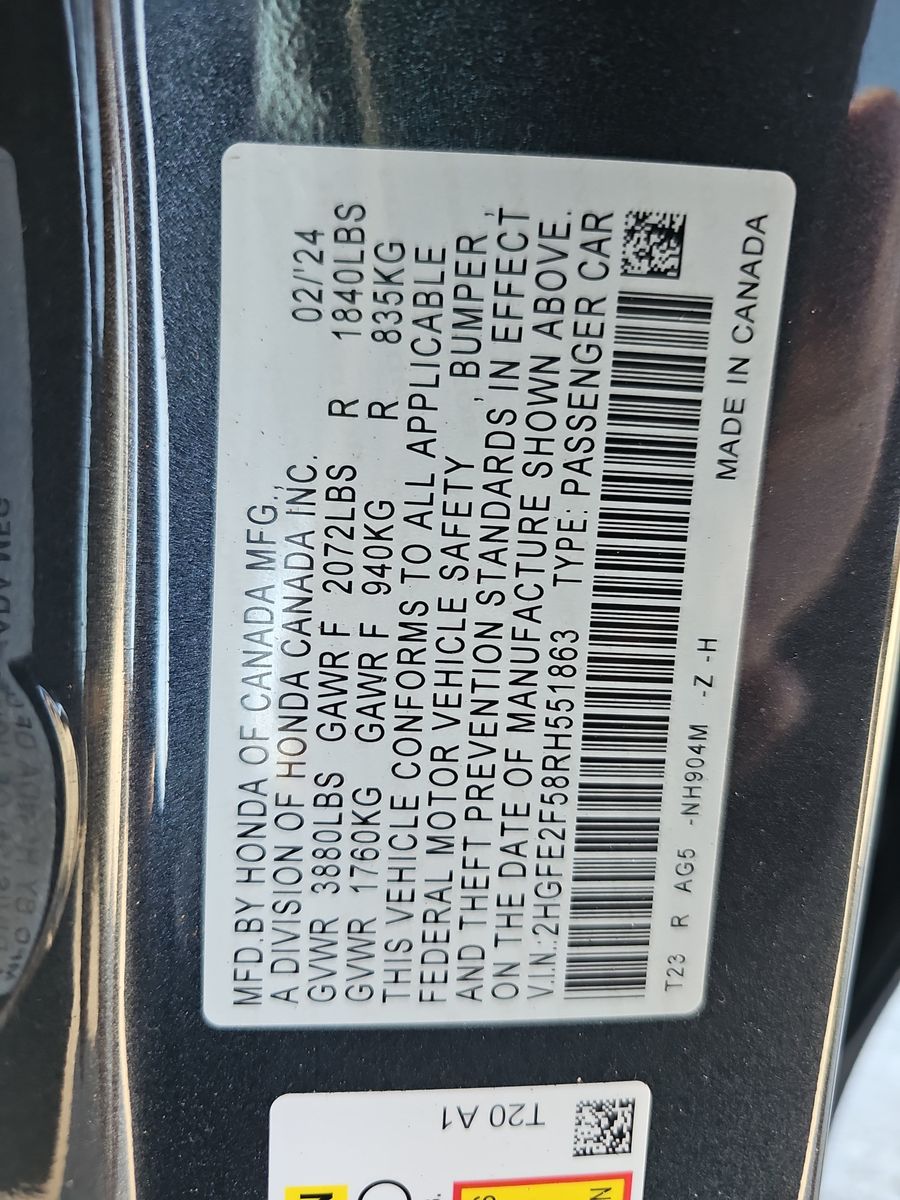 2024 Honda Civic Sport FWD
