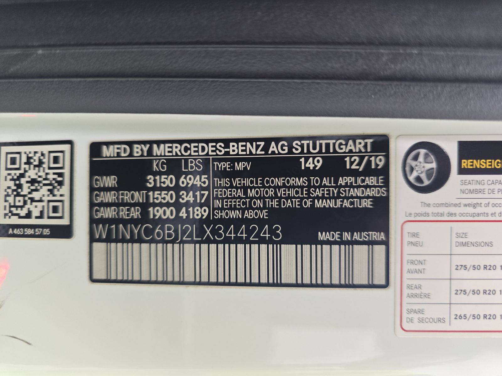 2020 Mercedes-Benz G-Class G 550 AWD