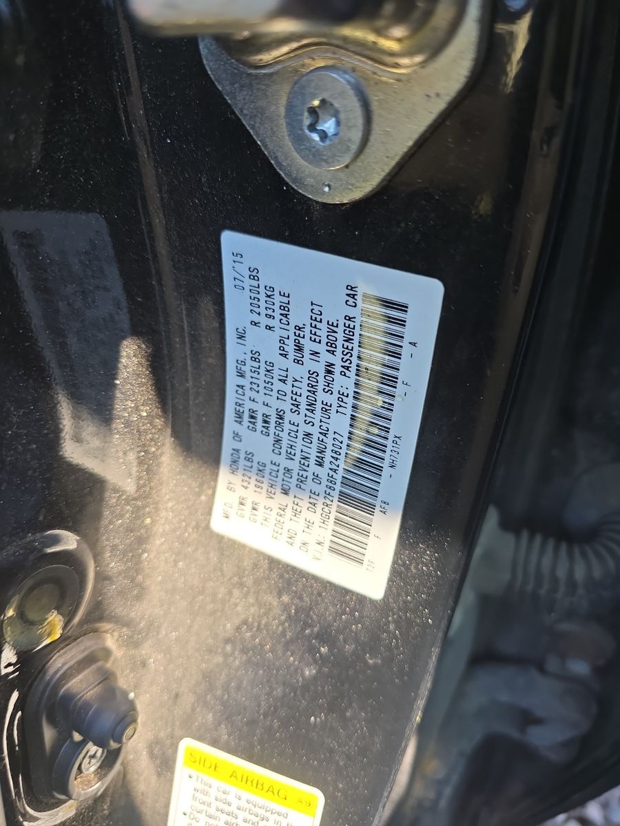 2015 Honda Accord Sedan EX-L FWD