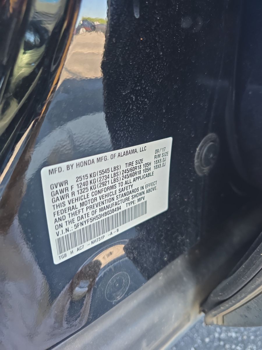 2017 Honda Pilot EX-L FWD