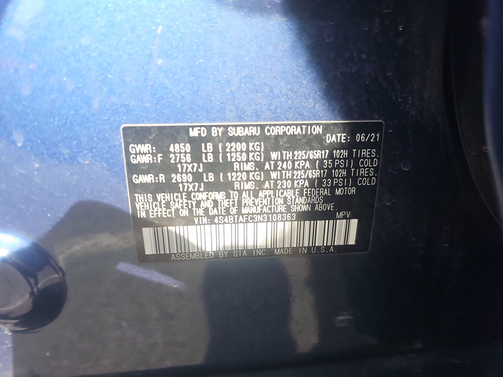 2022 Subaru Outback Premium AWD