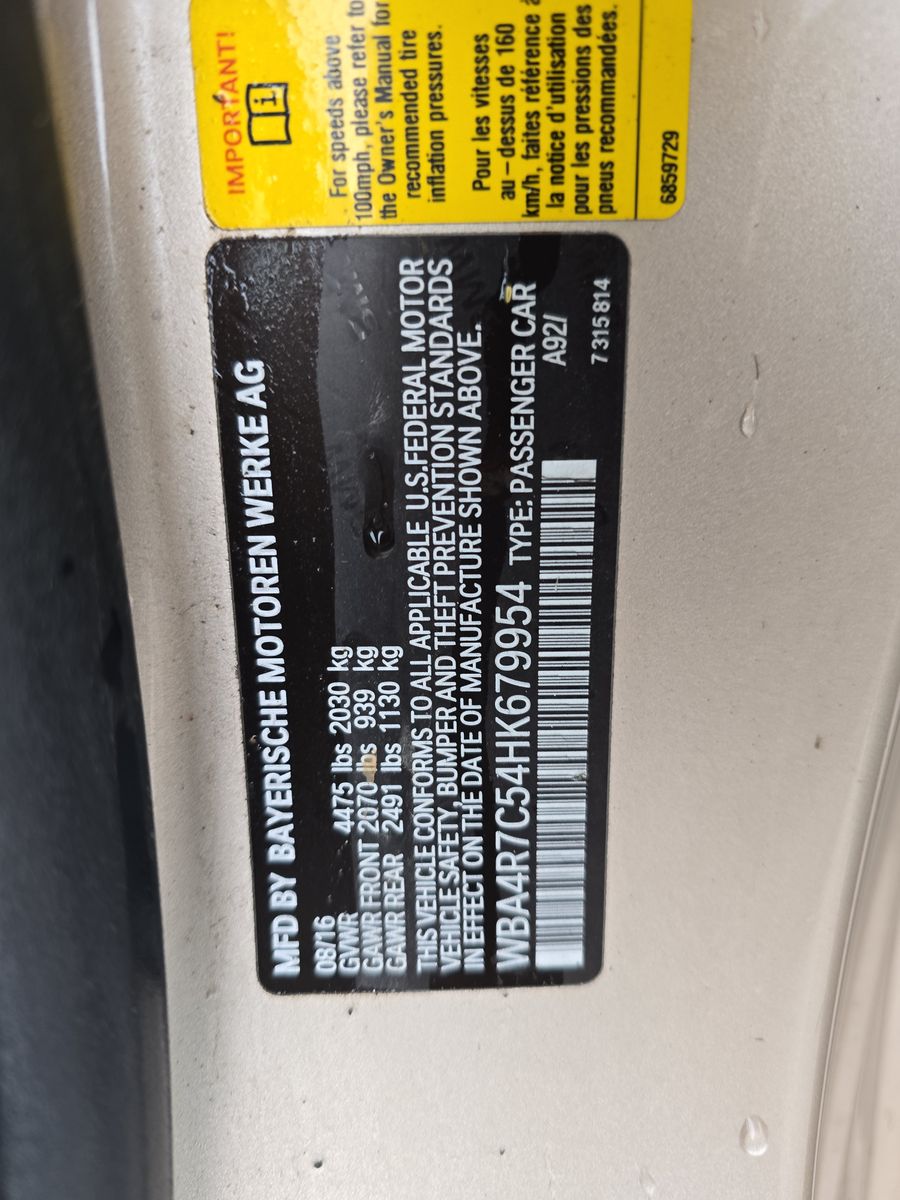 2017 BMW 4 Series 430i RWD