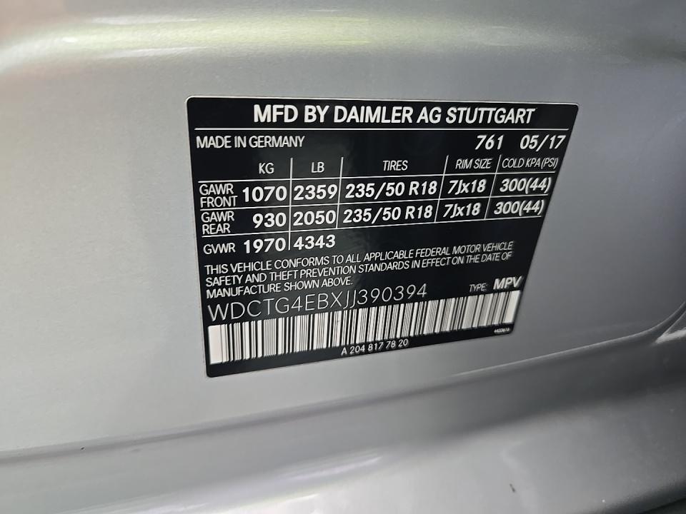 2018 Mercedes-Benz GLA GLA 250 FWD