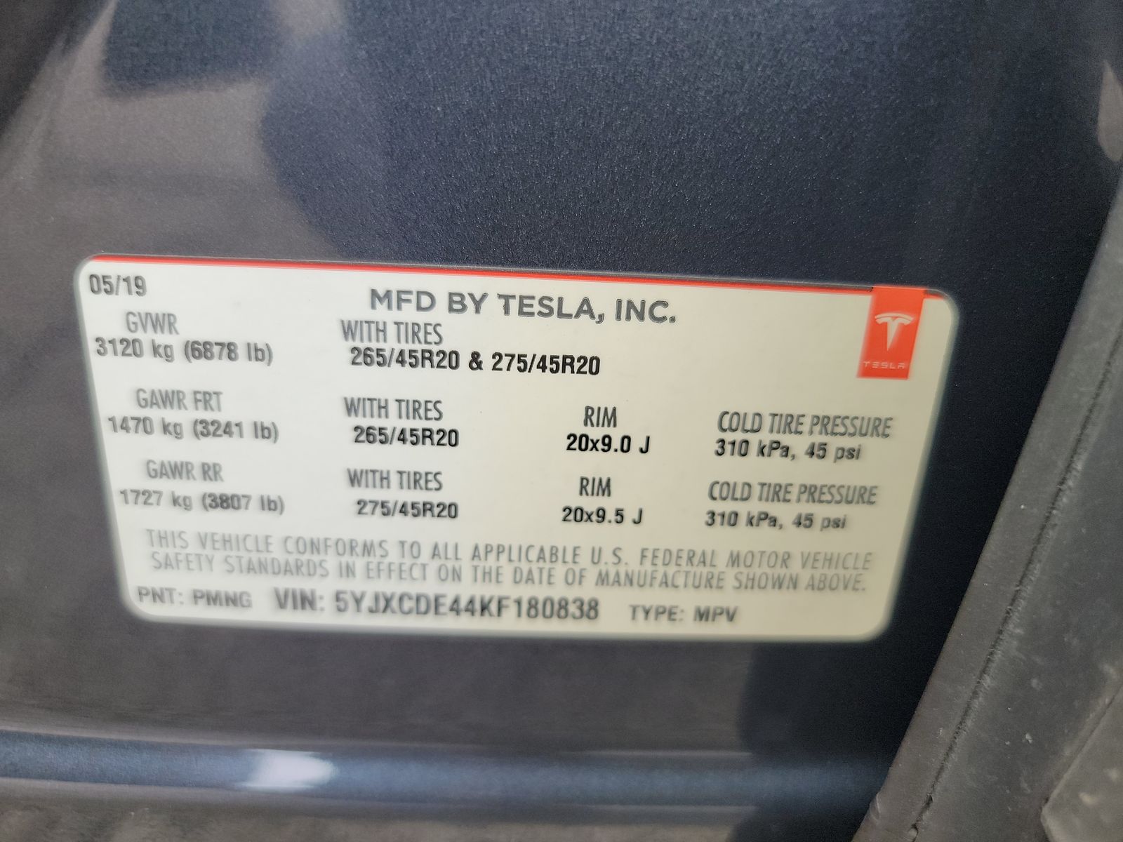 2019 Tesla Model X P100D AWD