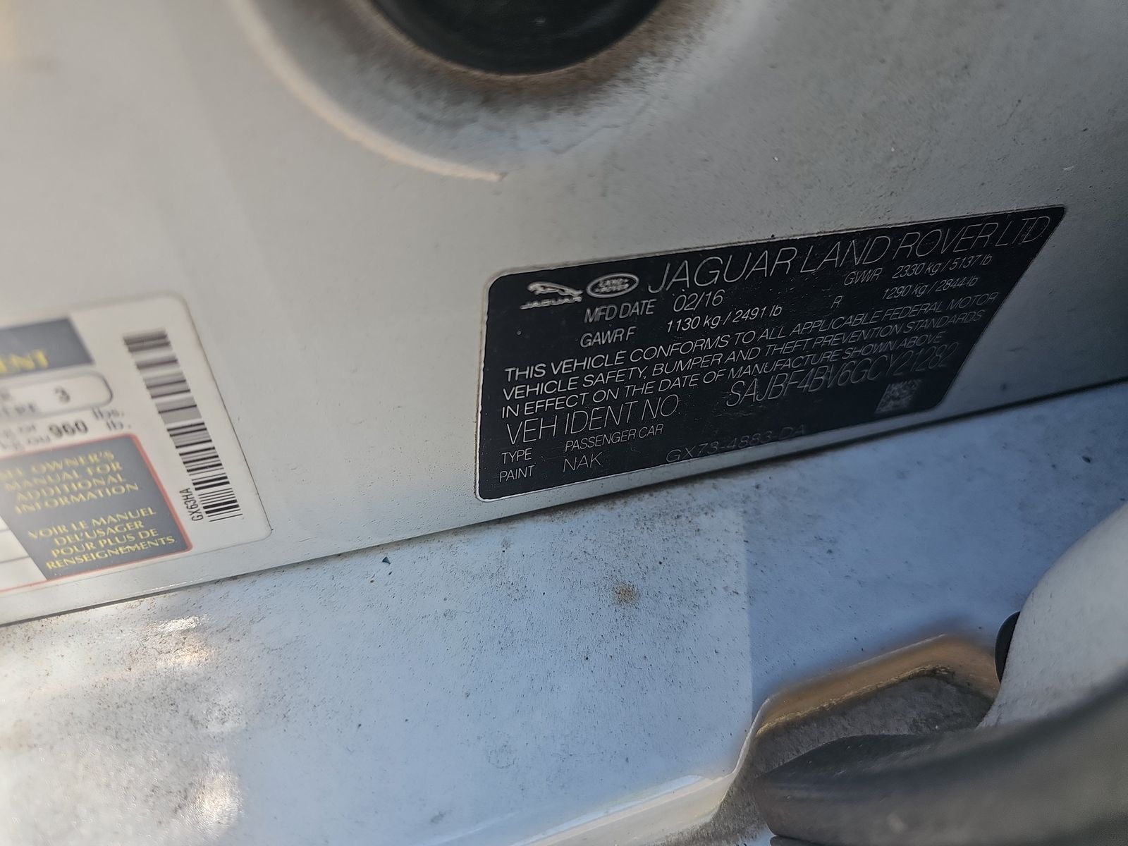 2016 Jaguar XF 35t R-Sport RWD