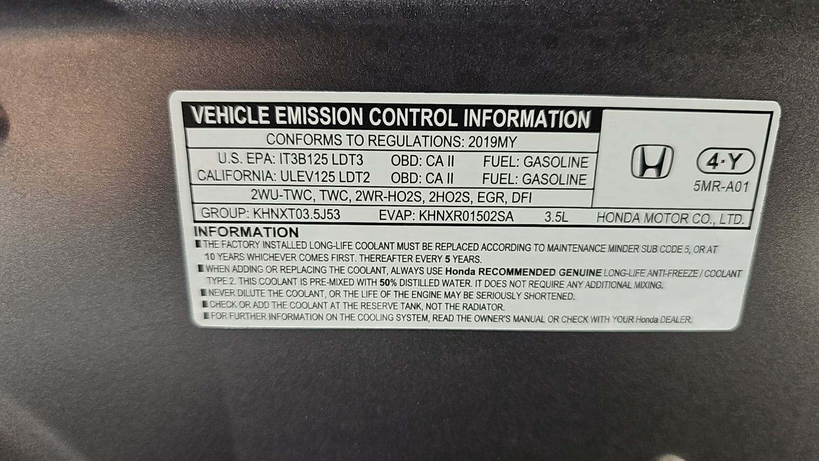 2019 Honda Odyssey Elite FWD