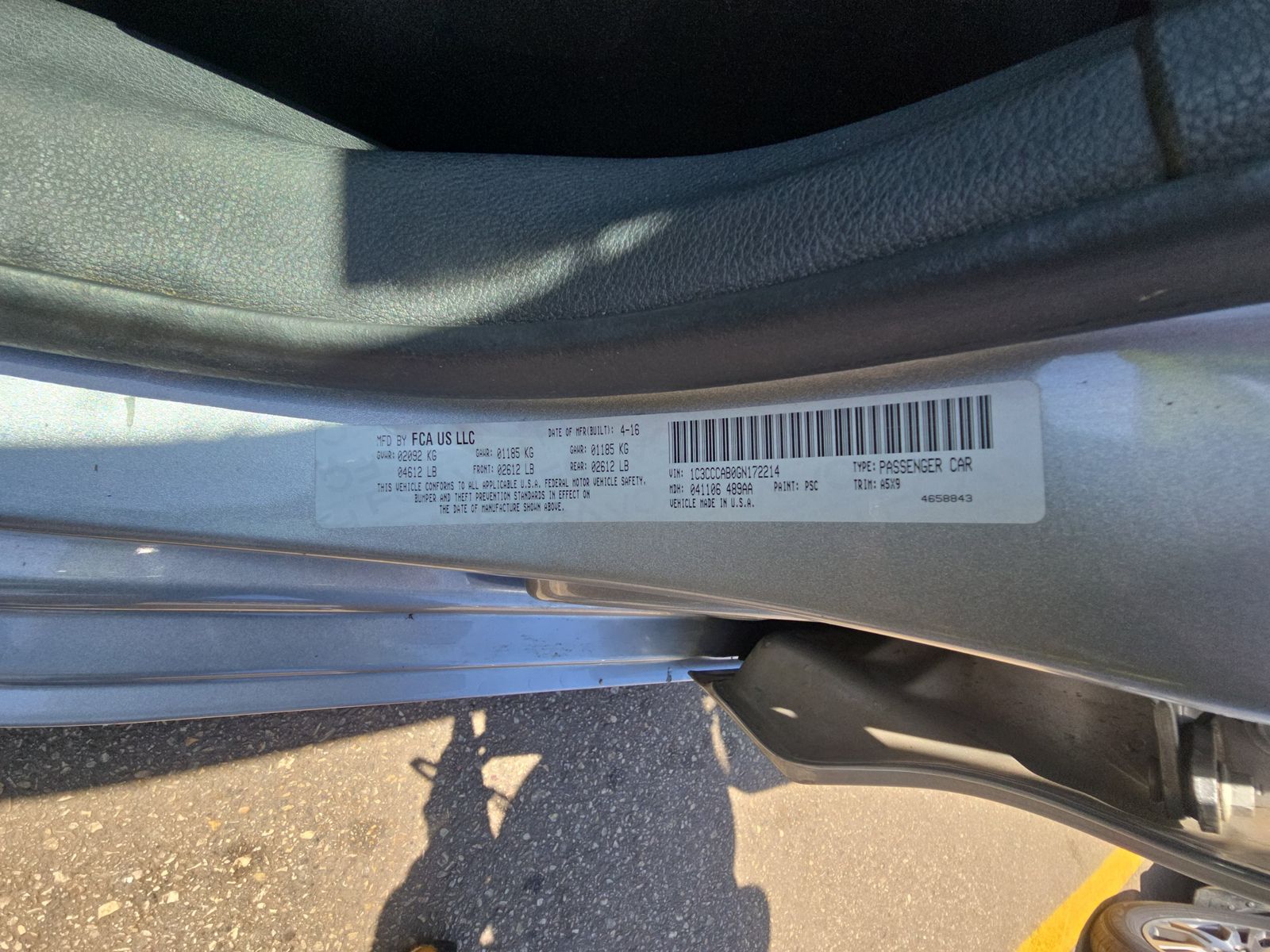 2016 Chrysler 200 Limited FWD