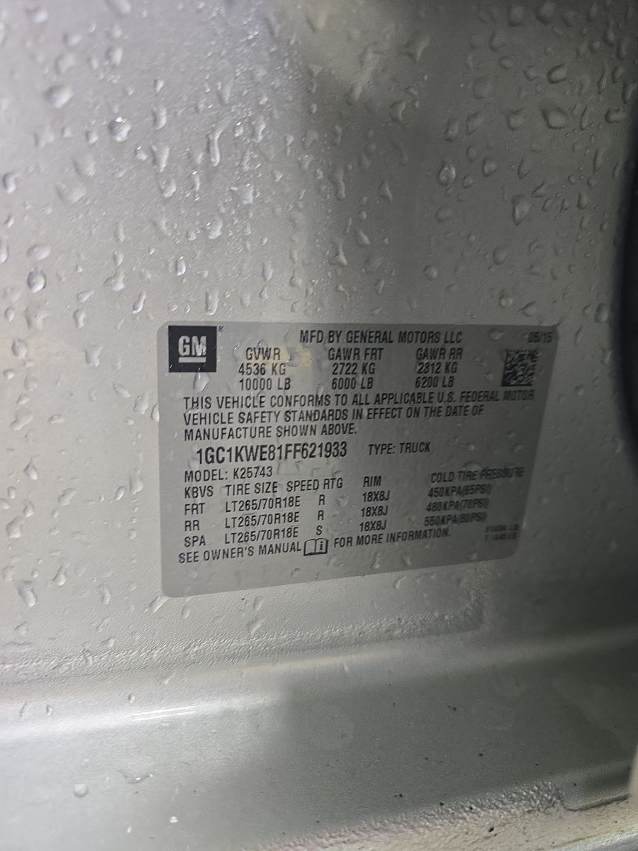 2015 Chevrolet Silverado 2500HD LTZ AWD