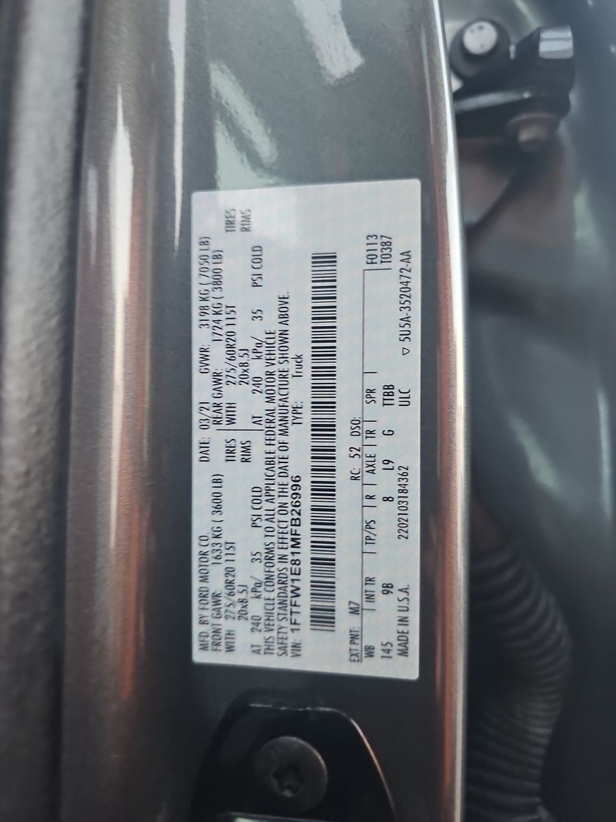 2021 Ford F-150 Platinum AWD
