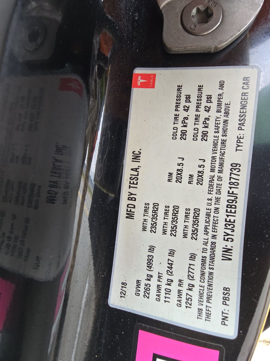 2018 Tesla Model 3 Performance AWD