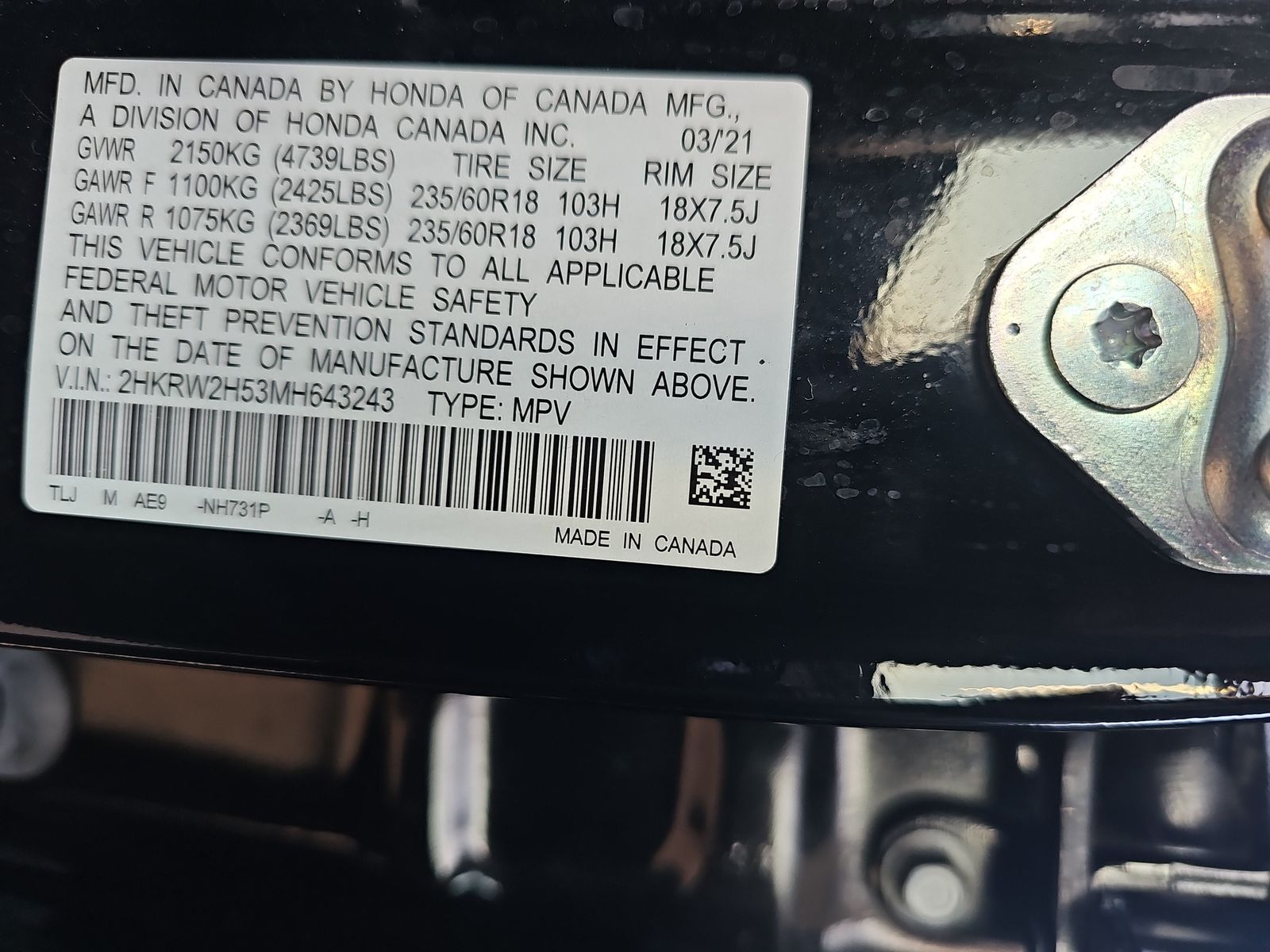 2021 Honda CR-V EX AWD