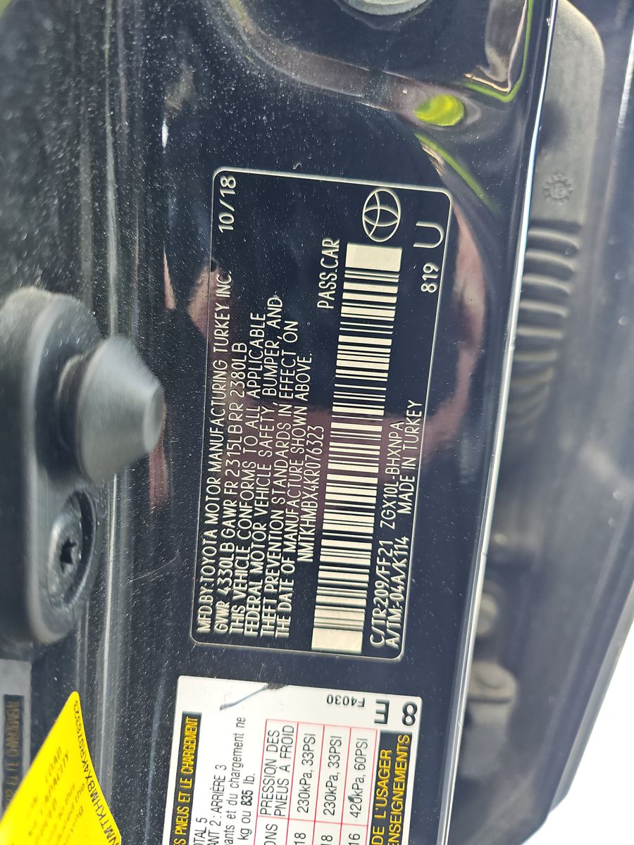 2019 Toyota C-HR XLE FWD