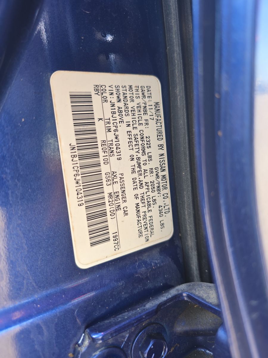 2018 Nissan Rogue Sport SV FWD