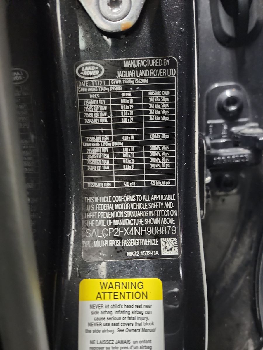 2022 Land Rover Discovery Sport SE AWD