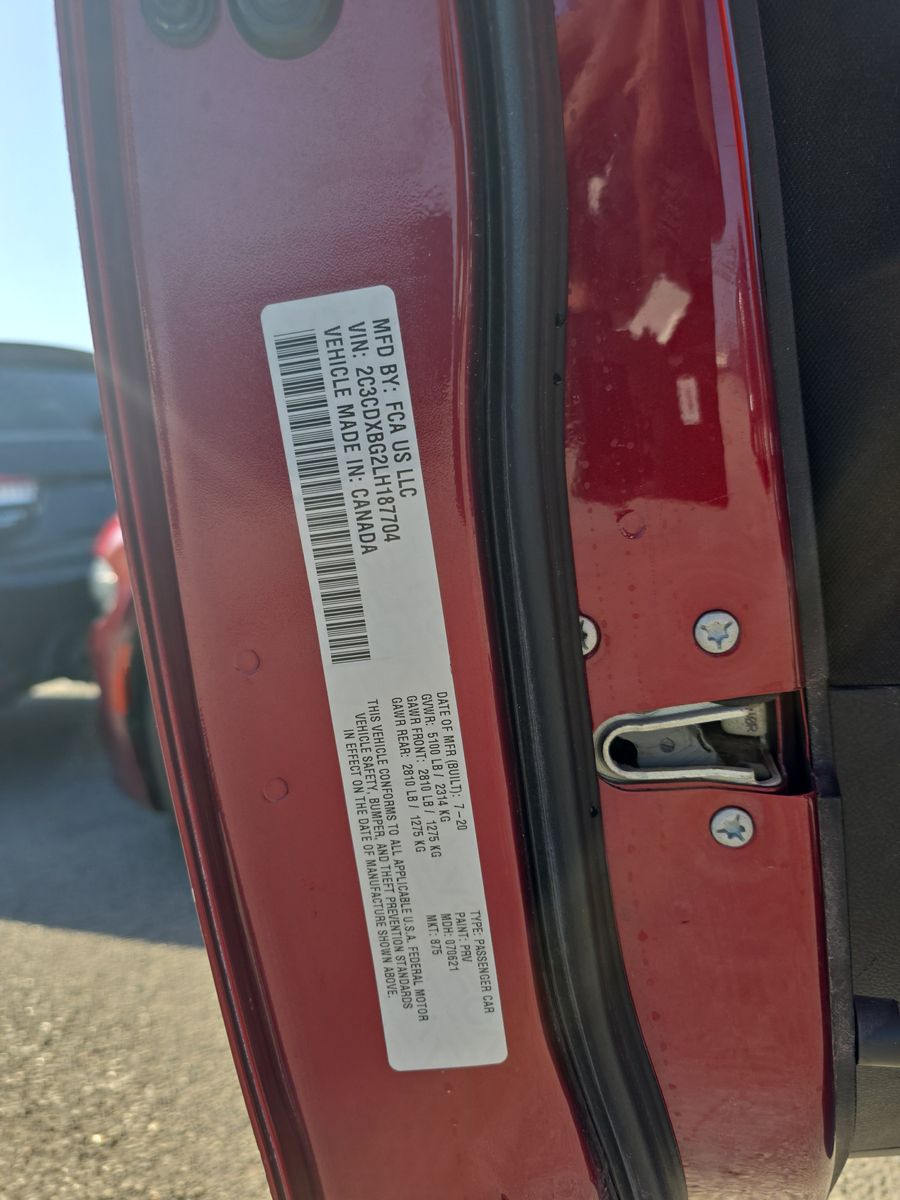 2020 Dodge Charger SXT RWD