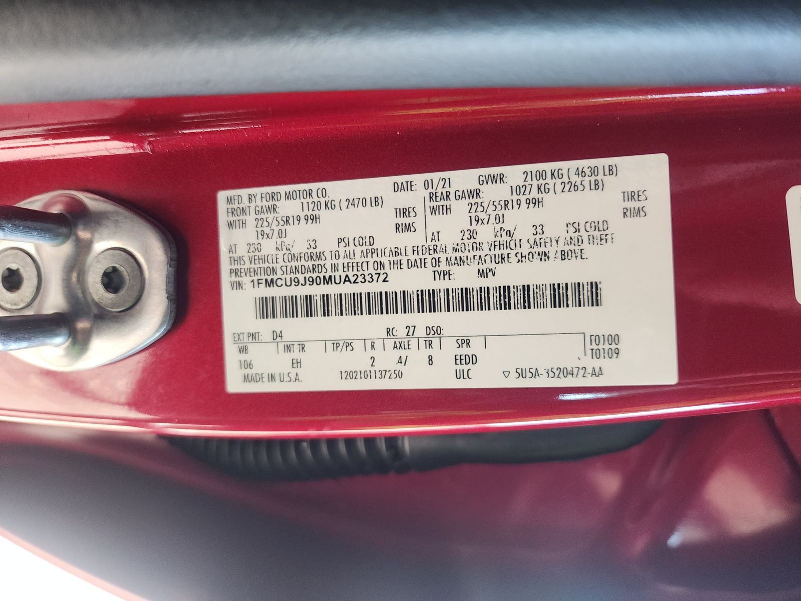 2021 Ford Escape Titanium AWD