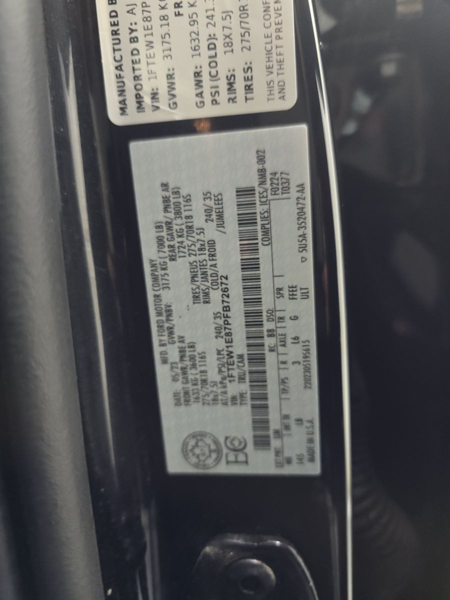 2023 Ford F-150 Tremor AWD