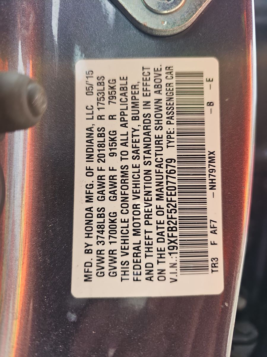 2015 Honda Civic LX FWD