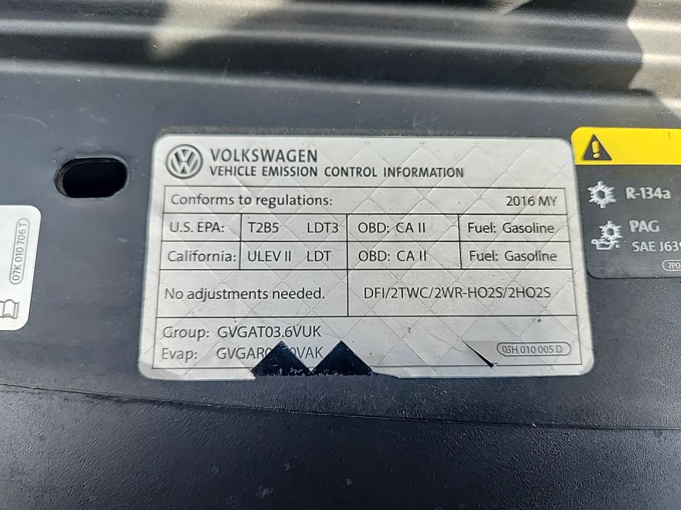 2016 Volkswagen Touareg 3.6L Lux AWD