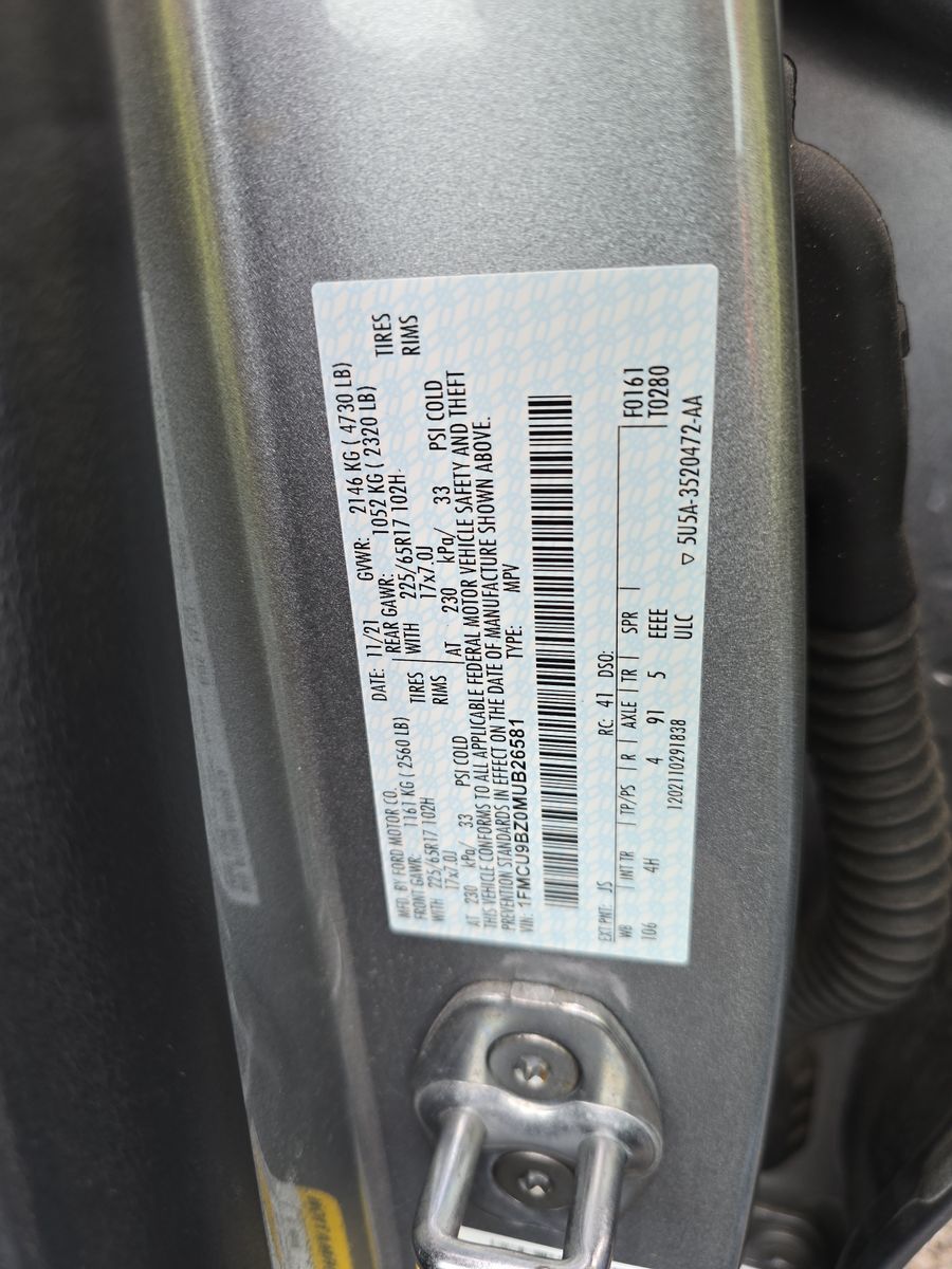 2021 Ford Escape Hybrid SE AWD