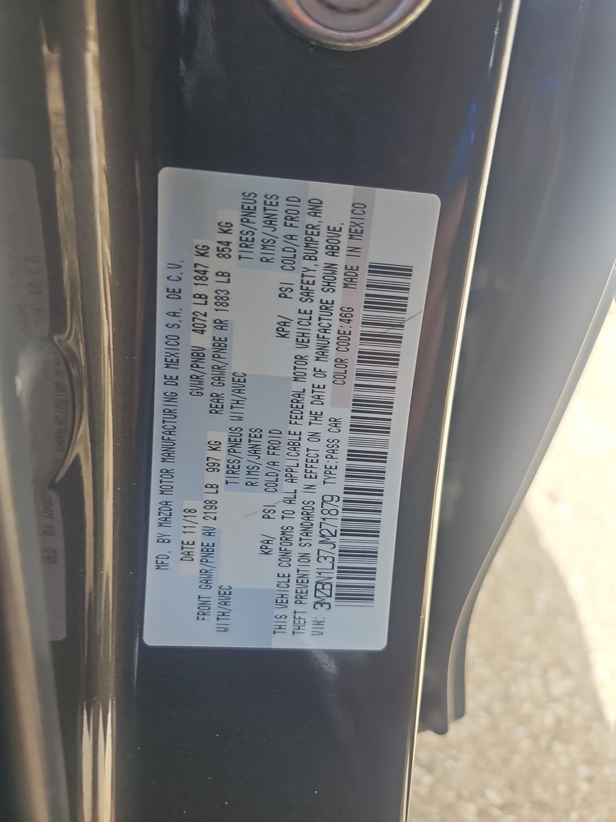 2018 MAZDA MAZDA3 Touring FWD