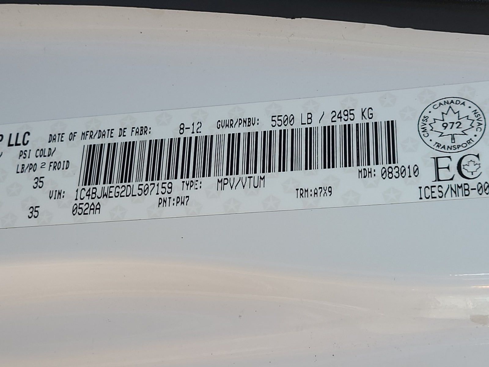 2013 Jeep Wrangler Unlimited Sahara AWD