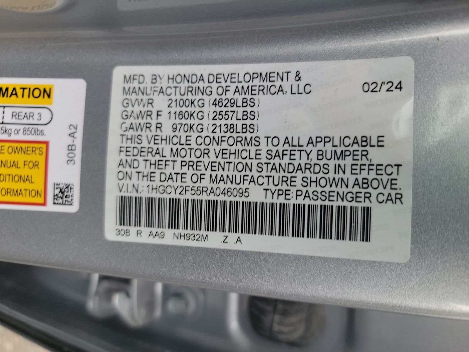 2024 Honda Accord Hybrid Sport FWD