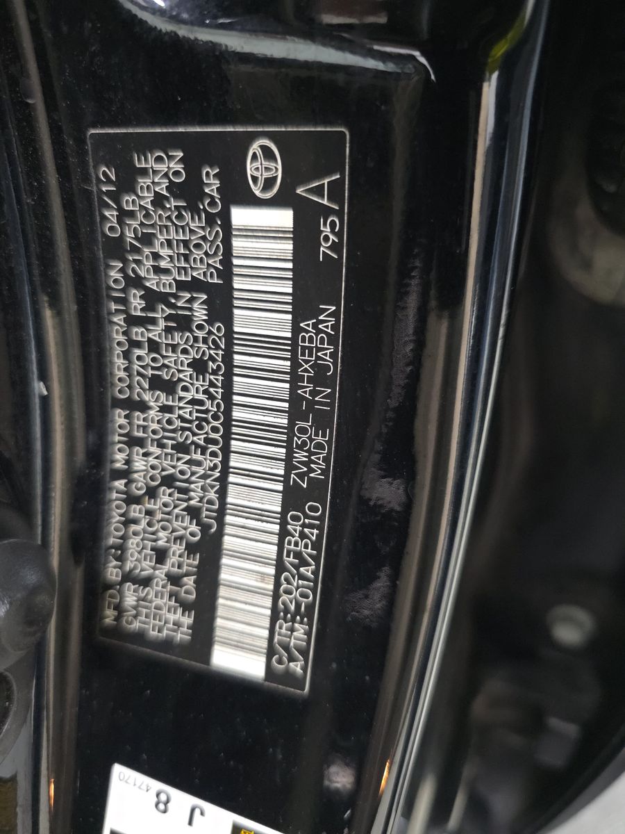 2012 Toyota Prius Two FWD