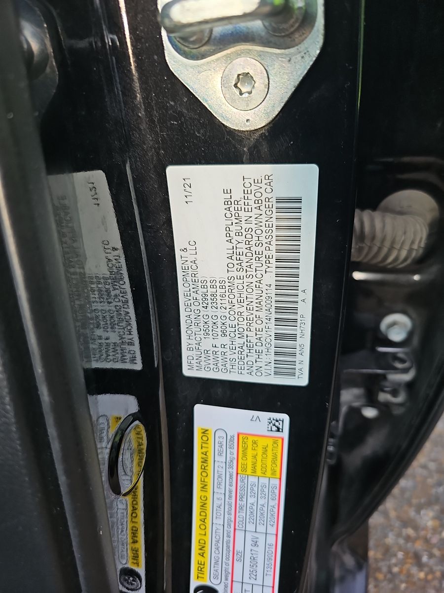 2022 Honda Accord LX FWD