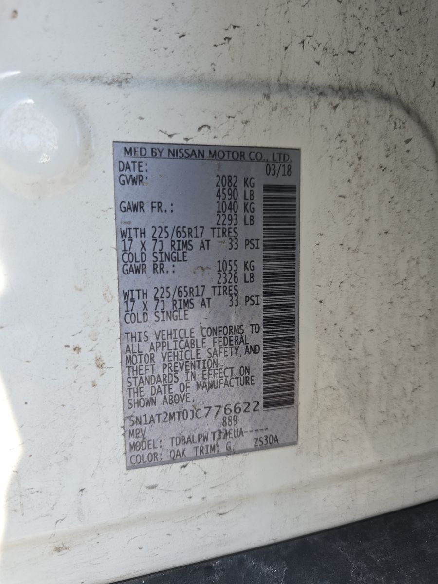 2018 Nissan Rogue S FWD