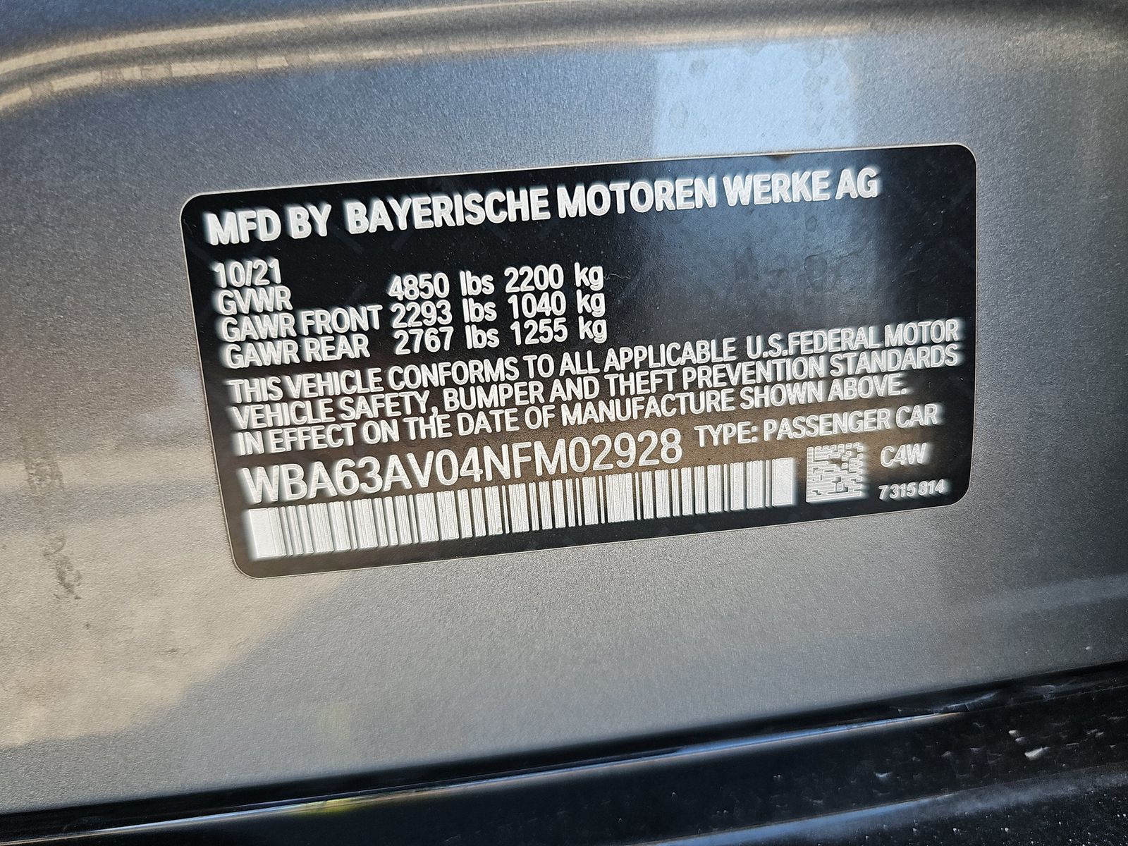 2022 BMW 4 Series 430i RWD