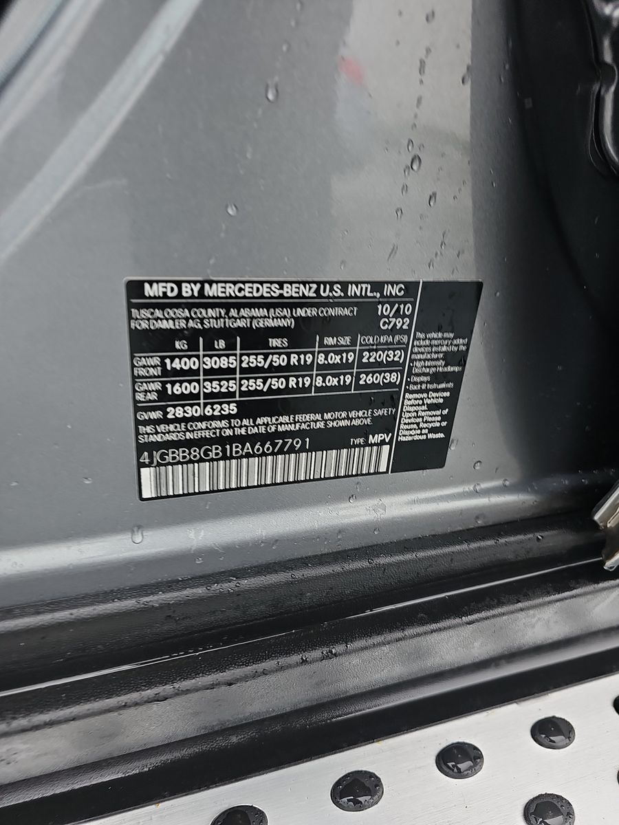 2011 Mercedes-Benz M-Class ML 350 AWD