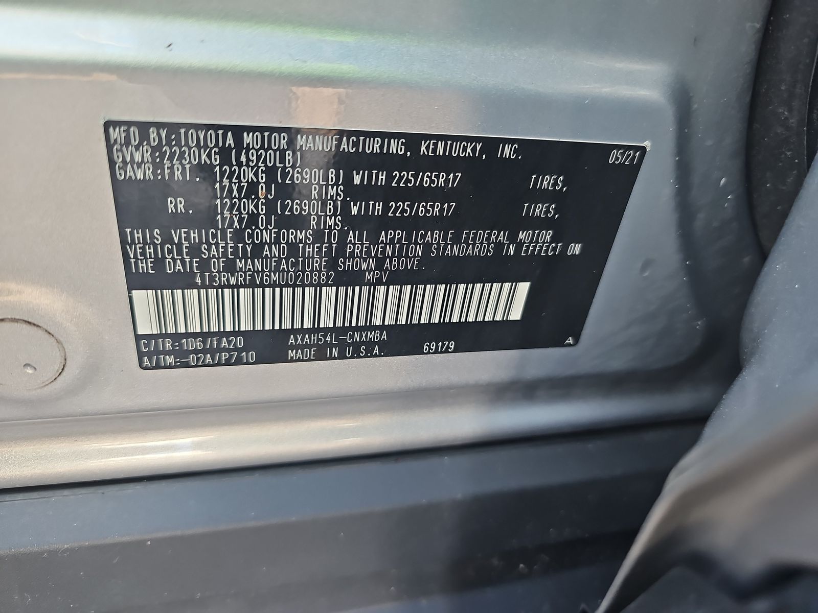 2021 Toyota RAV4 Hybrid XLE AWD