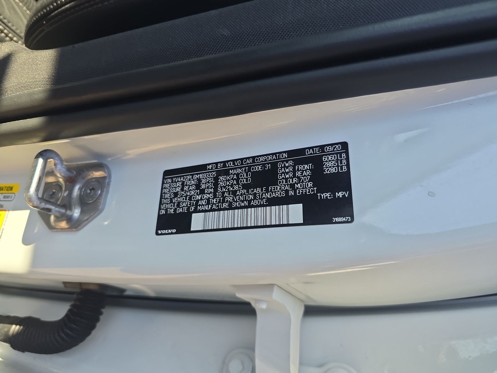 2021 Volvo XC90 T6 Inscription AWD