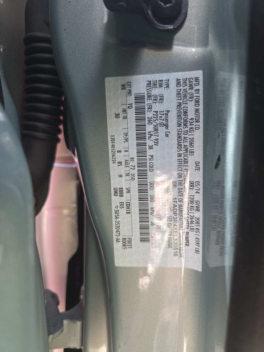 2014 Ford Focus Electric FWD
