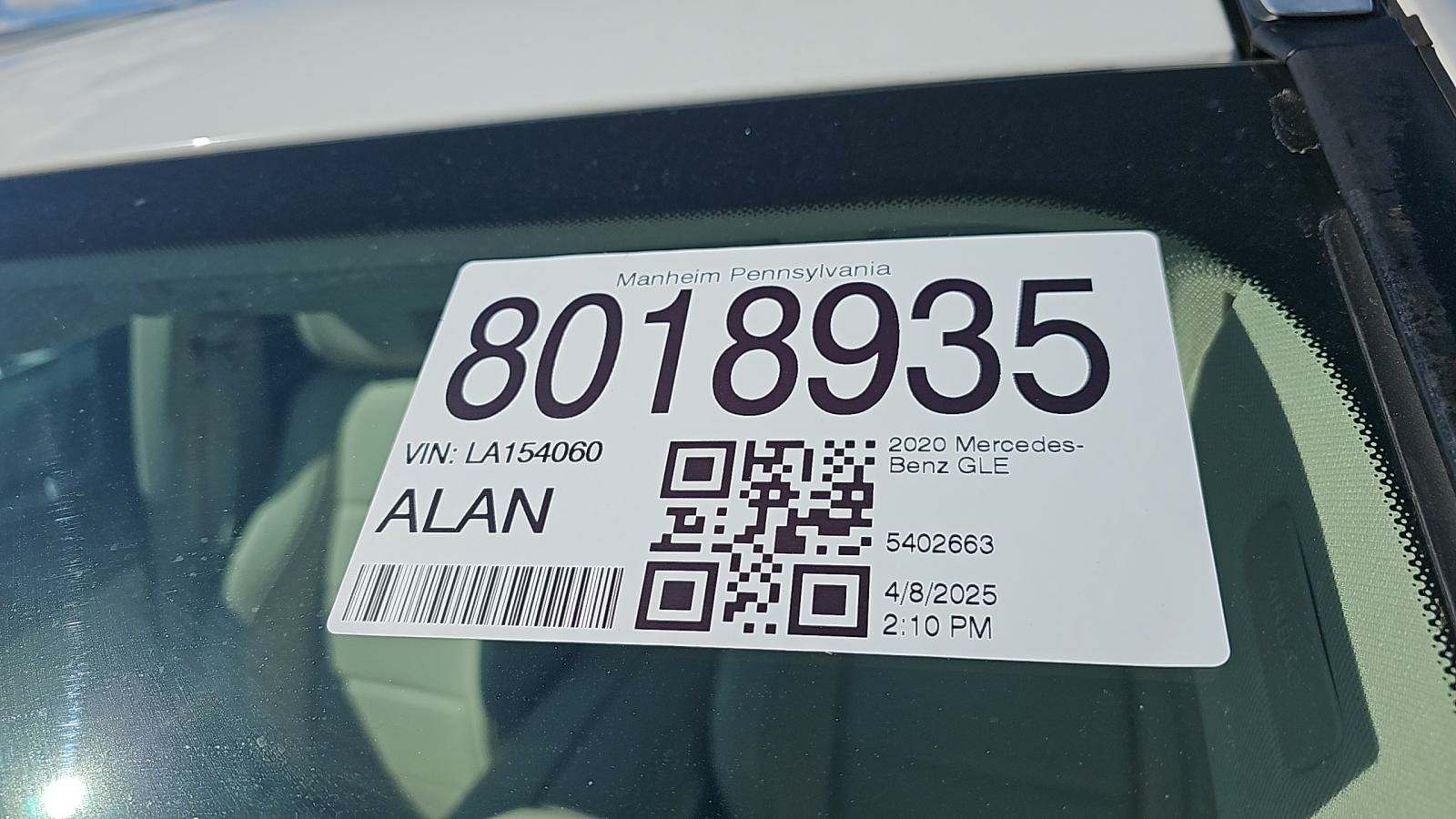 2020 Mercedes-Benz GLE GLE 350 AWD