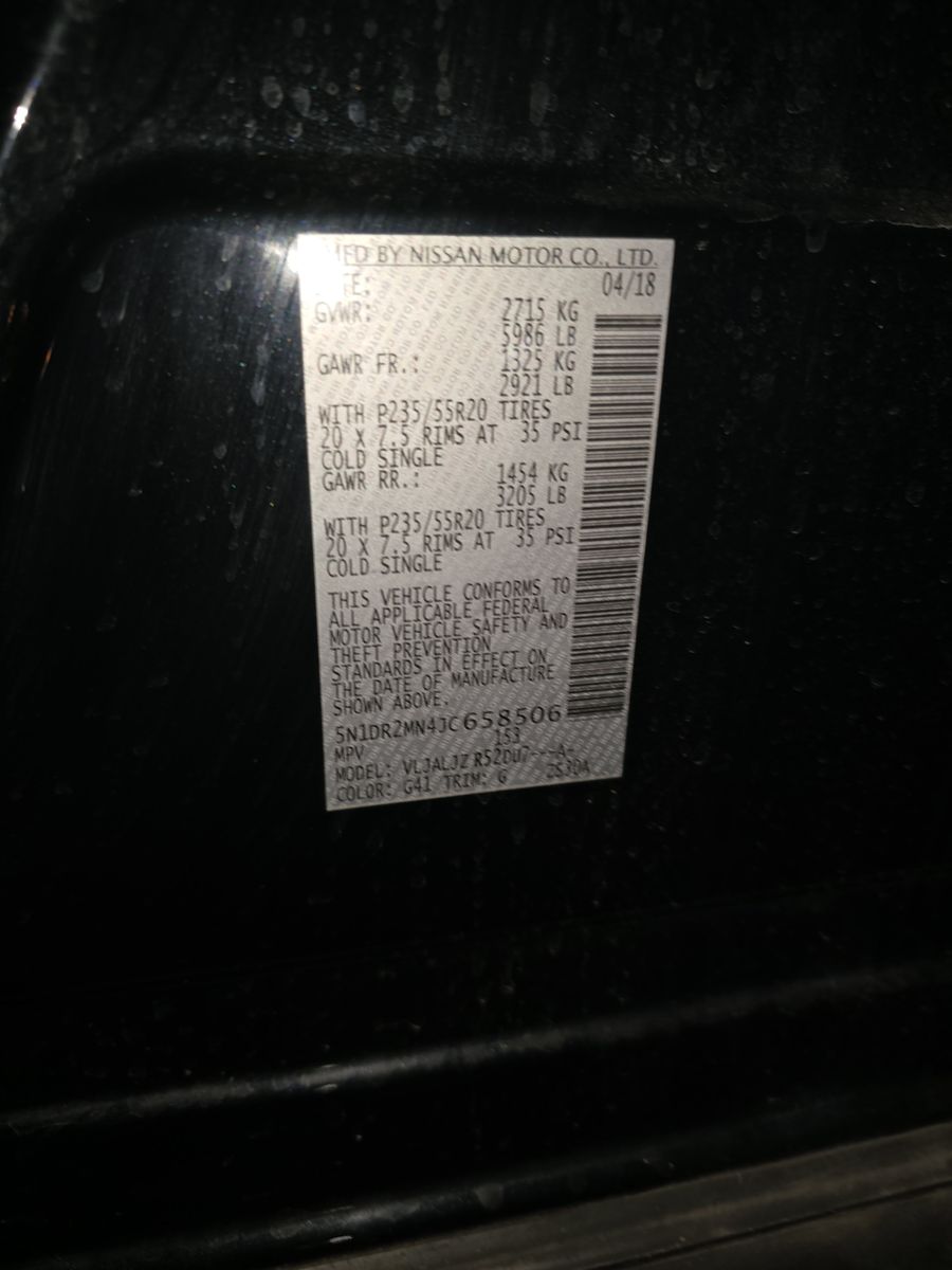 2018 Nissan Pathfinder Platinum FWD