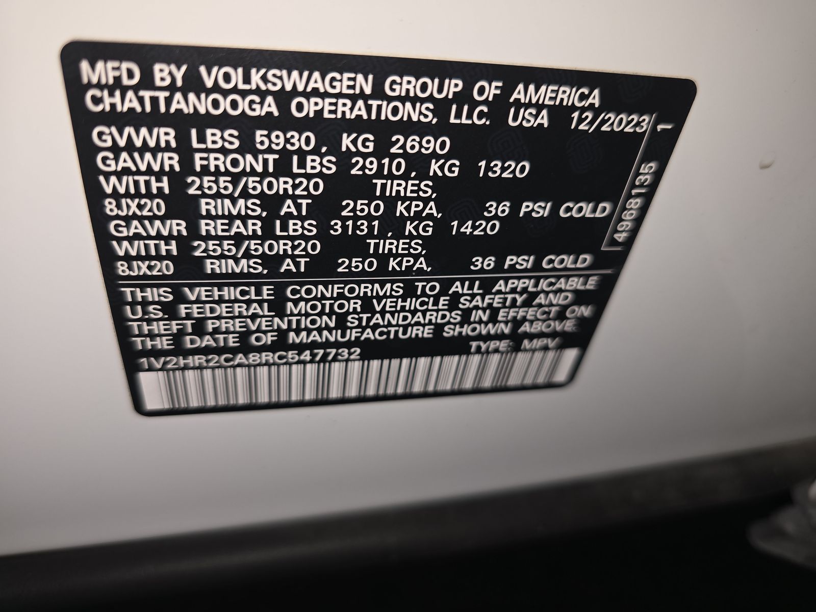 2024 Volkswagen Atlas 2.0T SE AWD