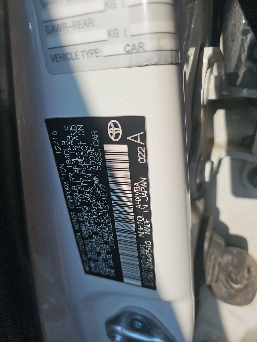 2017 Toyota Prius c Two FWD