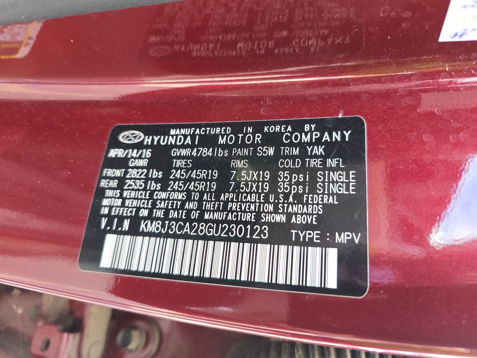 2016 Hyundai Tucson Limited AWD