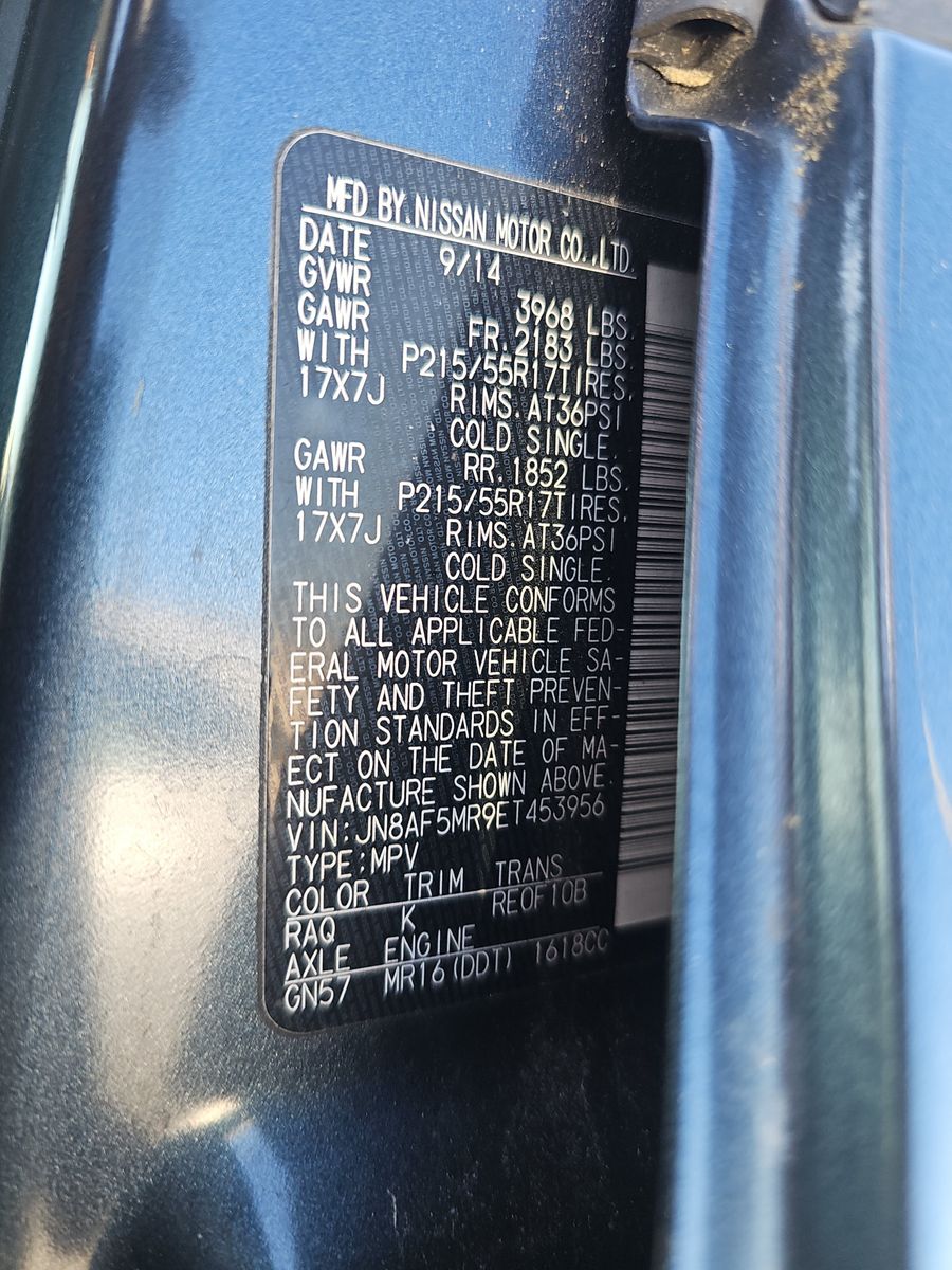 2014 Nissan JUKE SV FWD