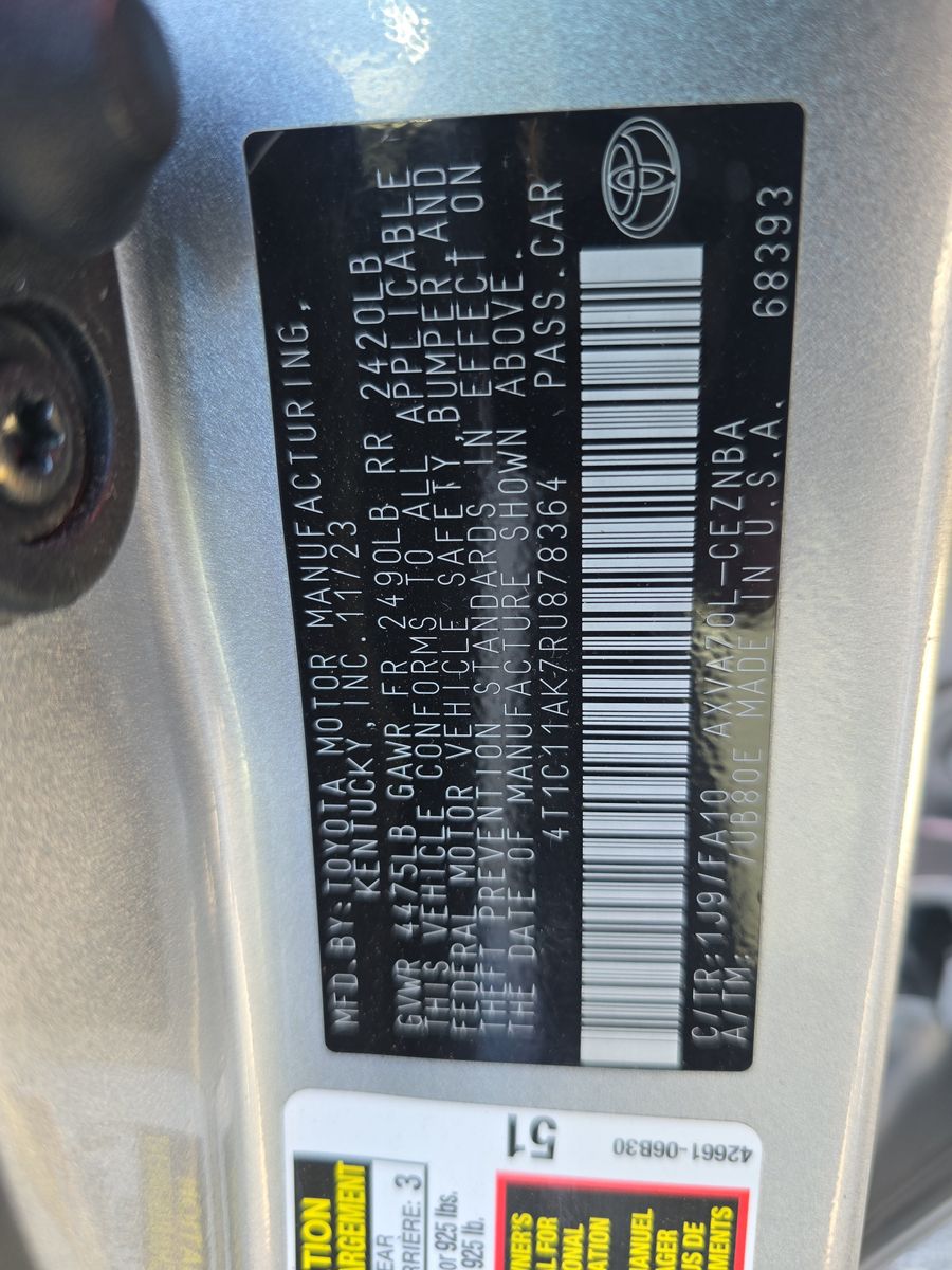 2024 Toyota Camry LE FWD