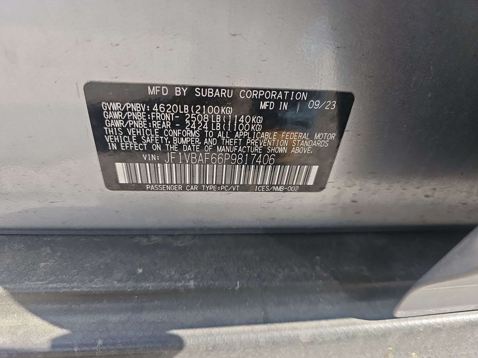 2023 Subaru WRX Premium AWD