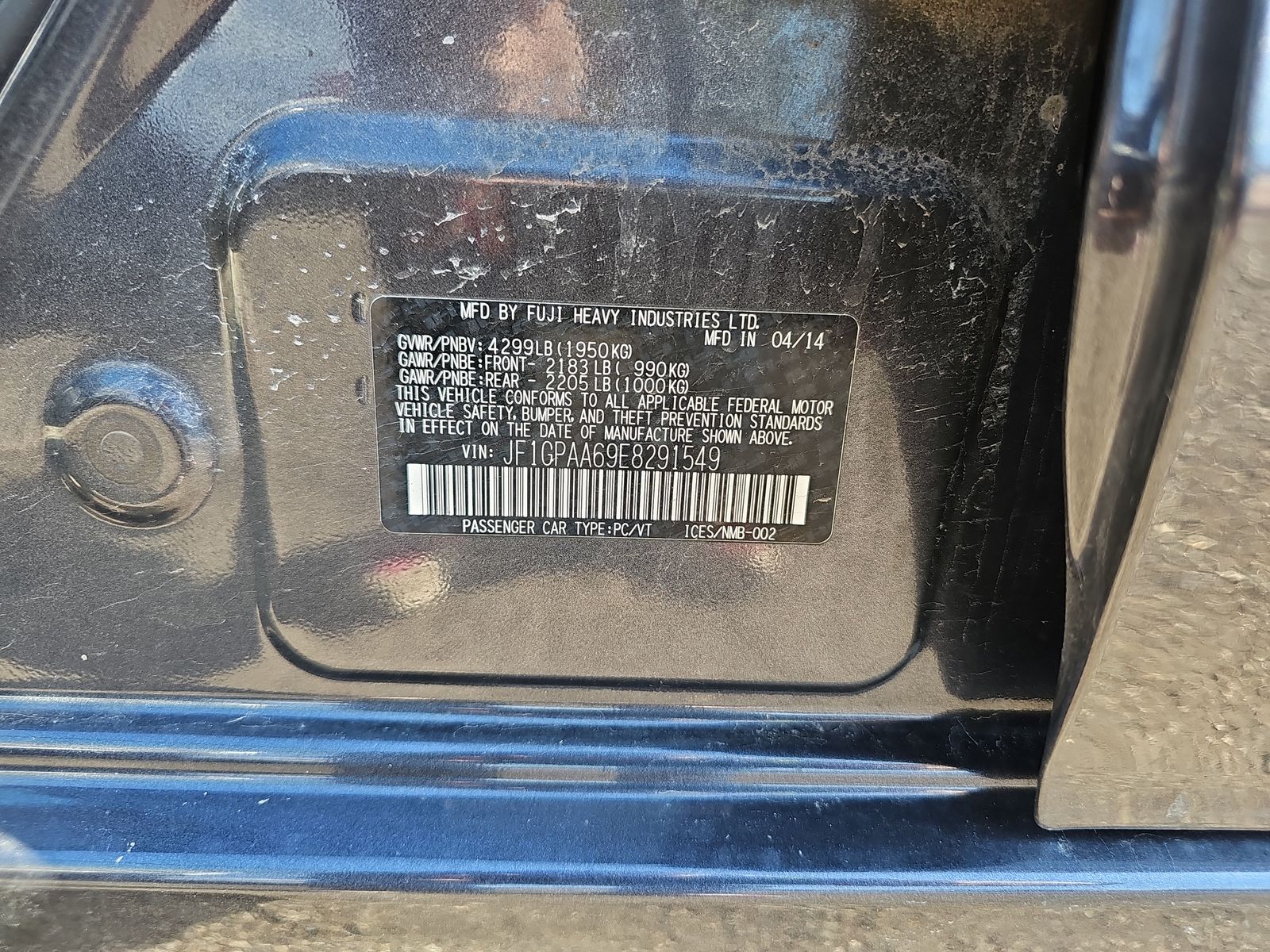 2014 Subaru Impreza 2.0i AWD