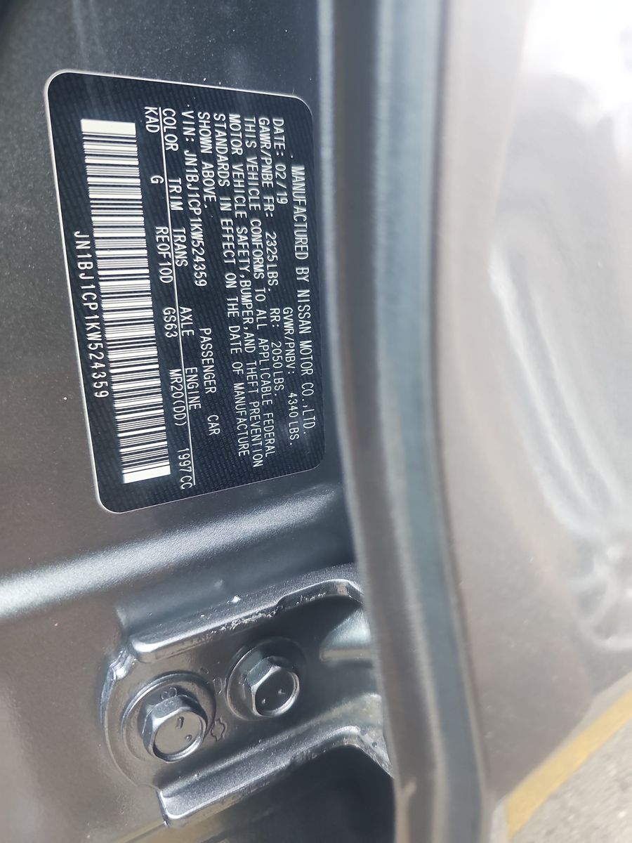 2019 Nissan Rogue Sport SL FWD