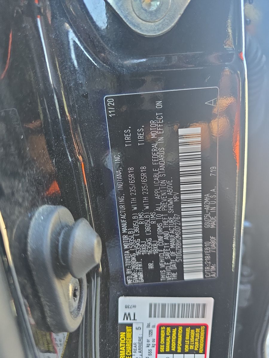 2021 Toyota Highlander XLE AWD