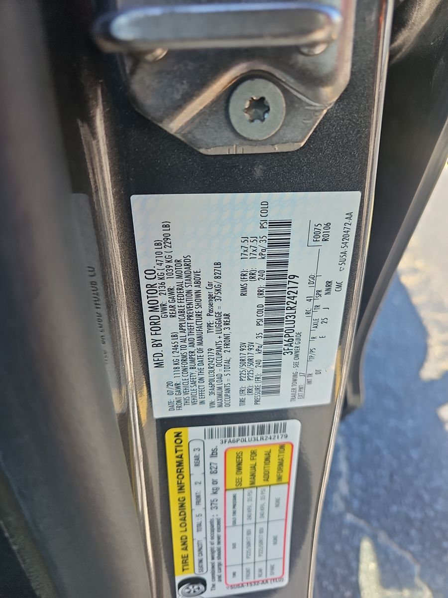 2020 Ford Fusion Hybrid SE FWD