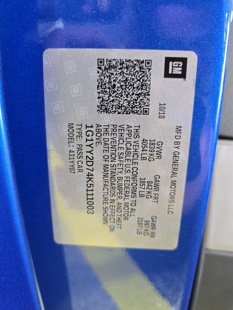 2019 Chevrolet Corvette Grand Sport RWD